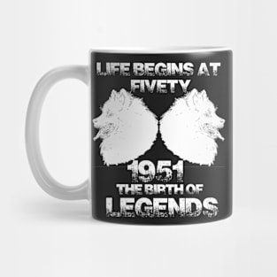 life begins at fivety Mug